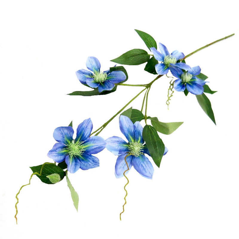 Add a touch of beauty to your home with the Clematis Blue artificial plant. This stunning plant has finely crafted details, such as lifelike tendrils and petals, that create a realistic and elegant look. Perfect for decorating any room, its lovely blue hue will bring a natural feel to your space.