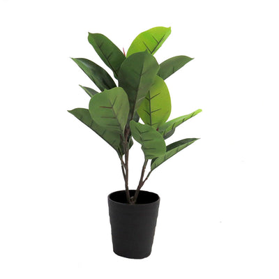 This 55cm rubber tree is exquisitely crafted for a natural look, providing a realistic addition to your home or office. With no maintenance required, you can enjoy the beauty of this artificial plant without the pitfalls of caring for a real one. Perfect for those with a busy lifestyle.