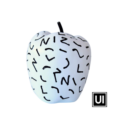 Unique Interiors Black and white apple