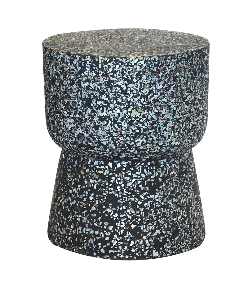 Garden stool mushroom black (light weight concrete) (46cm x 38cm)