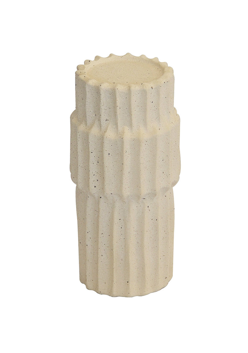 Ceramic pillar candle holder small