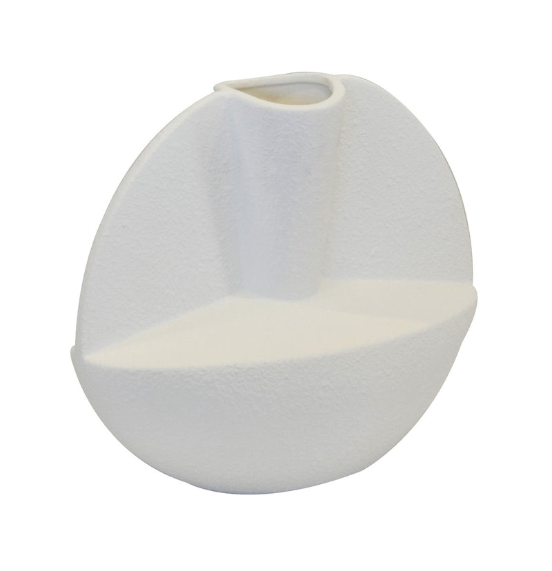 Ceramic arhaus wing vase white