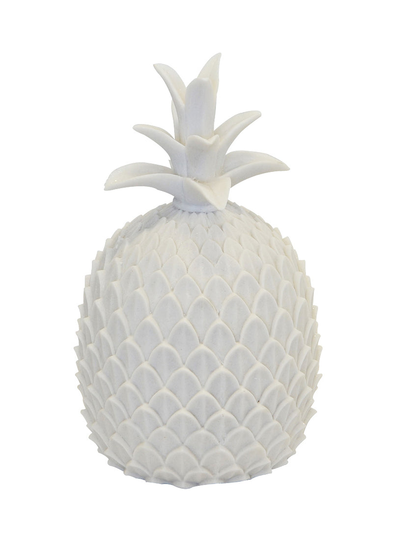Coral resin pineapple white