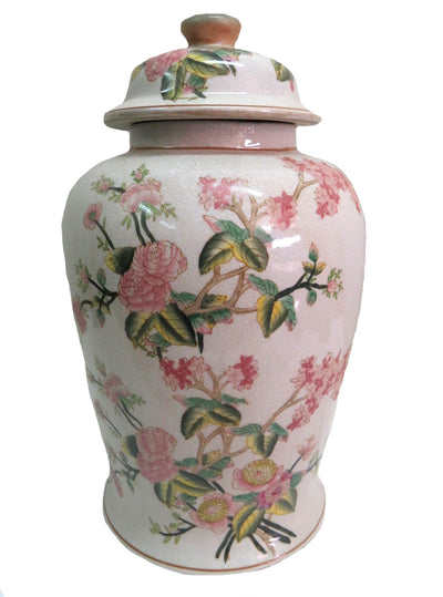 Eufloria ginger jar.  Our Eufloria ginger jar is perfect for any room in your home. Its hand-painted floral design adds a fresh, natural touch, while its intricate details lend texture and dimension to your interior decor. It also features a high-gloss enamel finish that's perfect for a traditional, yet modern design.