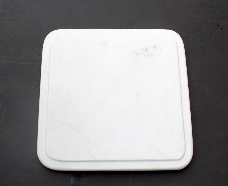 Square white marble board