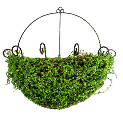 Crafted from natural mosswood, this basket is a beautiful accent to any room. It's 40cm size provides ample coverage with plant accents for an attractive and eco-friendly look.