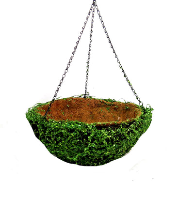 Bring the outdoors inside with this 40cm leafy hanging basket. Its lush greenery provides a stunning visual effect and adds a natural touch to any space. Enjoy the convenience of no dirt and no mess with this hassle-free decor solution.