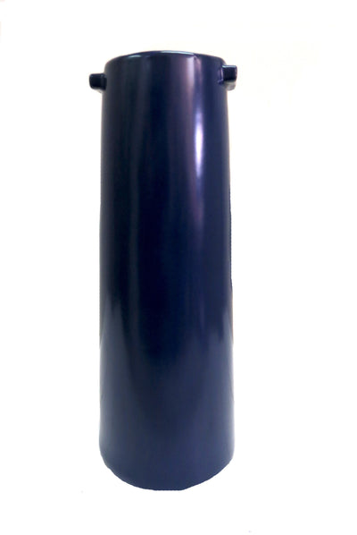 Bring life and beauty to any room with this eye-catching and timeless Nomad vase. Crafted with stunning blue ceramic, this tall vase features two handles to easily move it around and stylishly adorn any surface. Bring an elegant touch to your home with Nomad's sleek and gorgeous design.