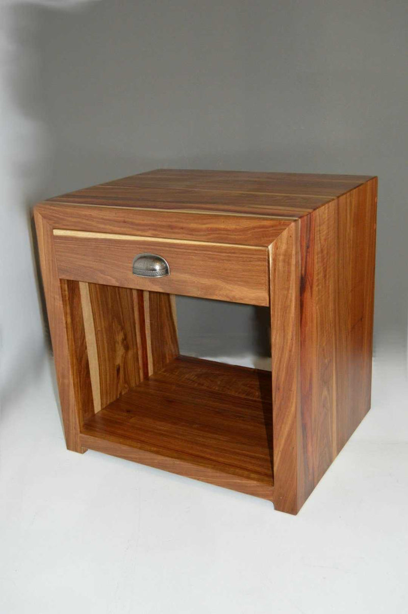 Kiaat Classic Bedside Table with drawer