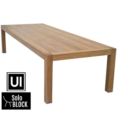 Solo block oak arizona square leg table