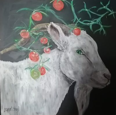 Goat and tomatoes 500 x 500mm Unique Interiors