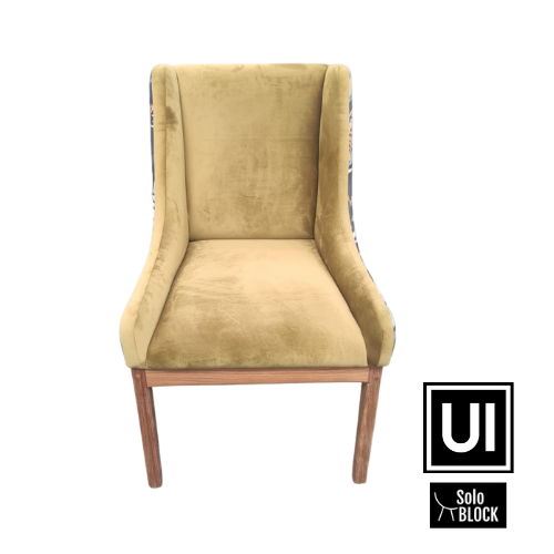 Solo block Lincon Upholstered Chair Large Kiaat
