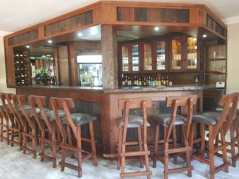 Solo Block Custom made Rhodesian Teak bar