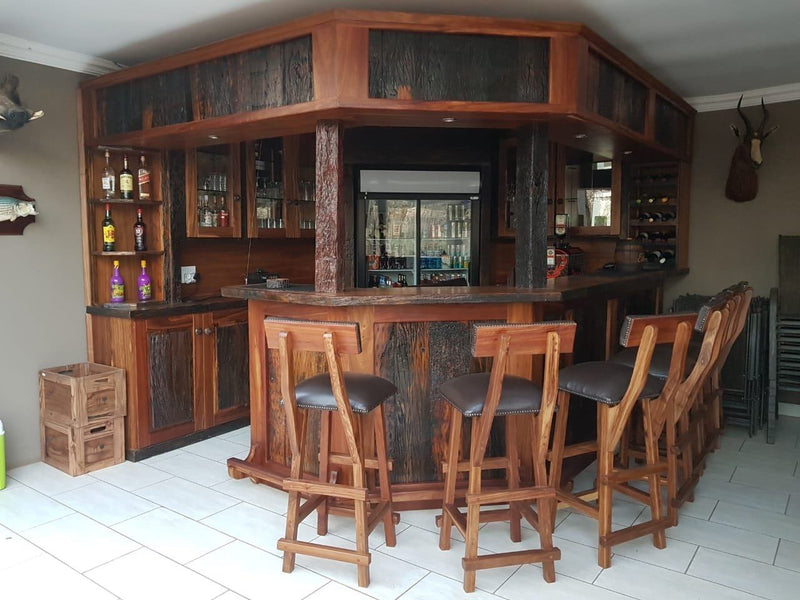 Solo Block Custom made Rhodesian Teak bar