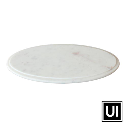 Oval marble stand on feet