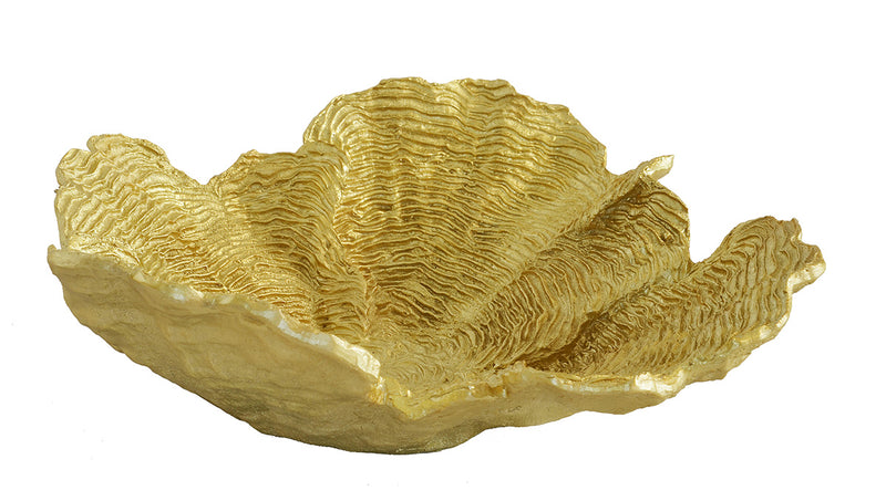 Coral Flower plate gold