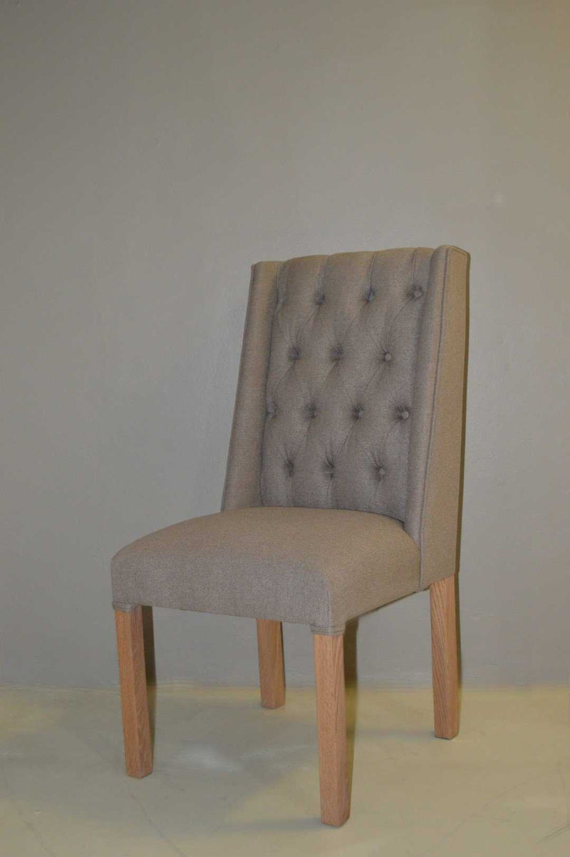 Unique Interiors Lifestyle Oak Modern Upholstered Chair