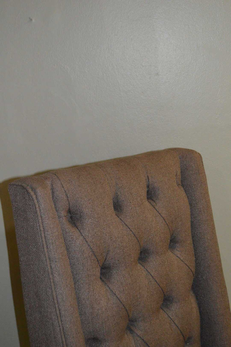 Oak Modern Upholstered Chair Castle Brown
