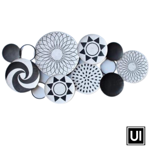 Introducing our Metal Black & White Wall Art Decor from Unique Interiors, a stunning piece that will add a touch of modern style to any wall in your home. This wall art decor is expertly handcrafted to perfection, ensuring the highest quality of craftsmanship.