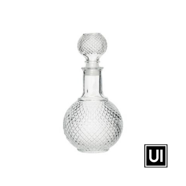 Belly decanter and stopper 25cm 950ml
